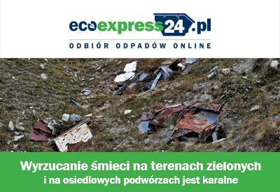 Wyrzucanie śmieci na terenach zielonych i na osie